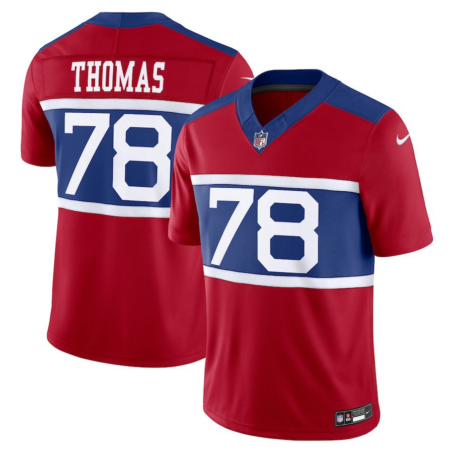 Men New York Giants #78 Andrew Thomas Nike Century Red Alternate Vapor F.U.S.E. Limited NFL Jersey